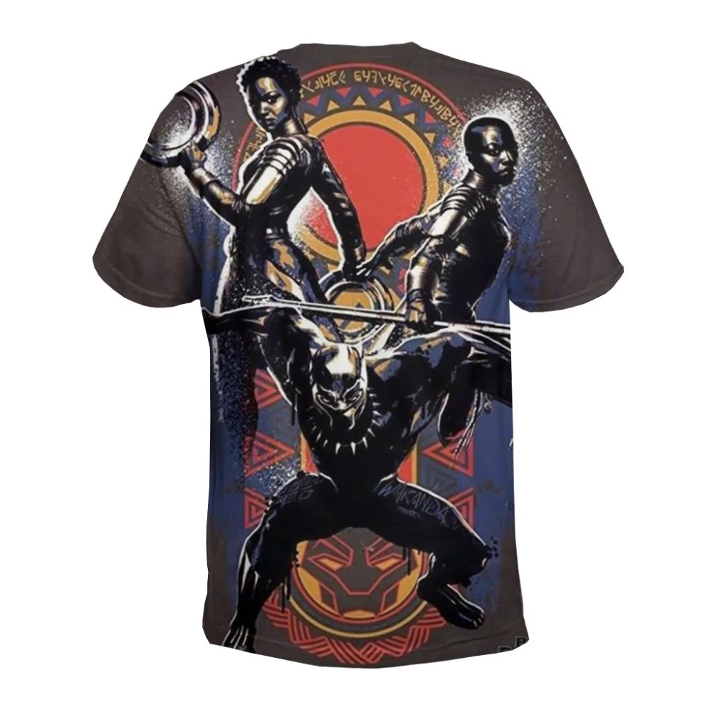 3D Print Black Panther Avengers Endgame Shirts Men T shirt Clothes t shirt Summer Top Cosplay Costume New