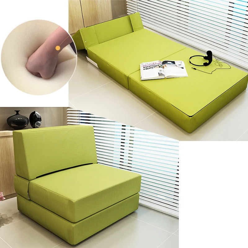 

C,Foldable Washable Sofa Bed Folding Single Person Small Apartment Double Function Multi-function Tatami Bedroom Lazy Sofa