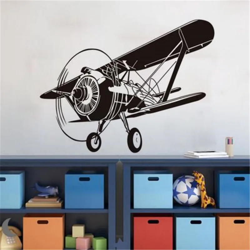 

Creative Design Airplane Wall Decals Kids Room Wall Stickers Waterproof Removable Plane Wall Paper