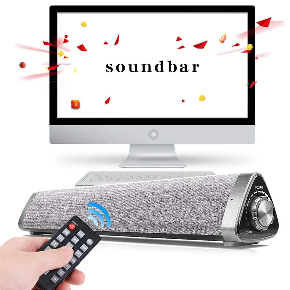 

Wireless Speaker box Bluetooth speaker 5.0 subwoofer TV sound bar for PC phone woofer loudspeaker Remote Control Home Theater