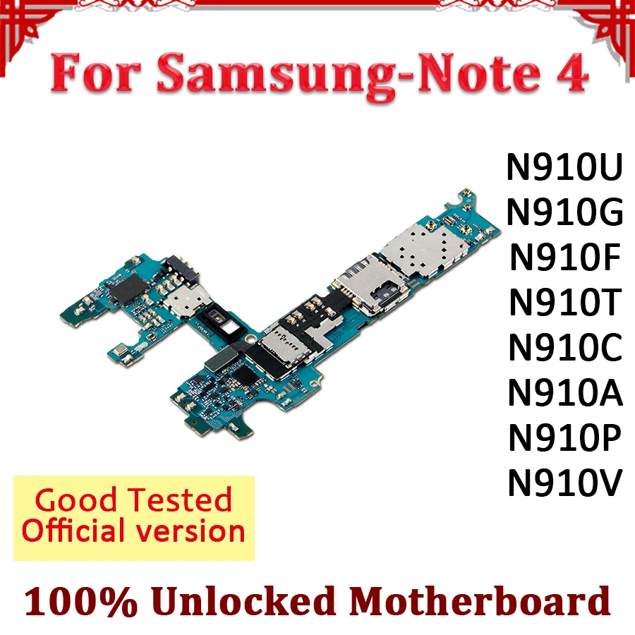 Материнская плата для samsung Galaxy Note 4, материнская плата N910C/N910F/N910G/N910T/N910U/N910A/N910P/V
