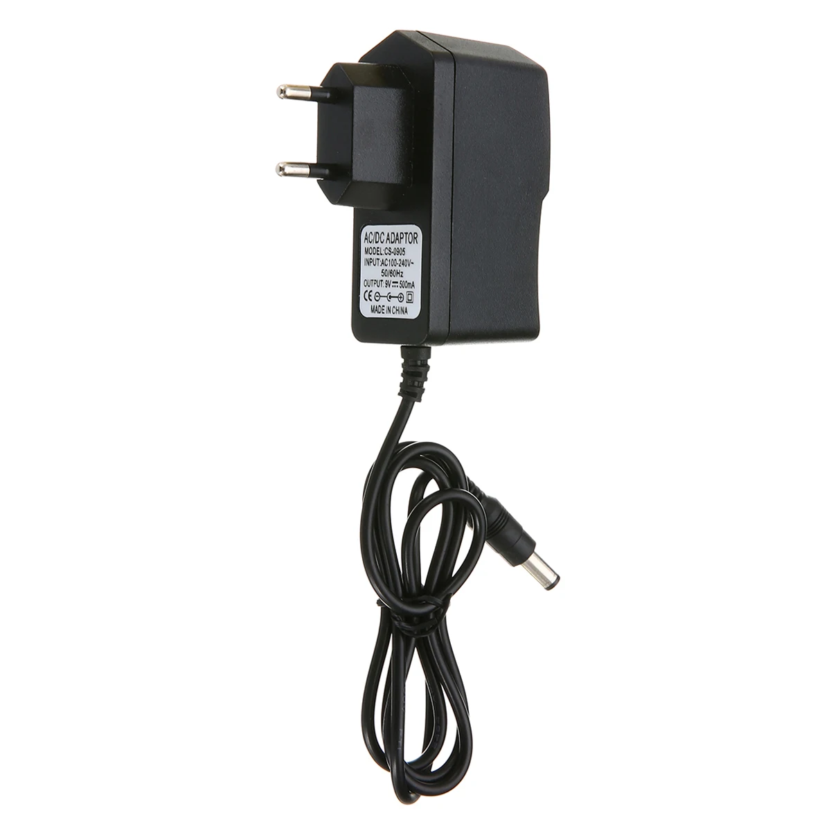New EU Plug Power Supply AC 100-240V DC 9V 0.5A Power Converter Adapter Interface 500mA 9W With Indicator Light