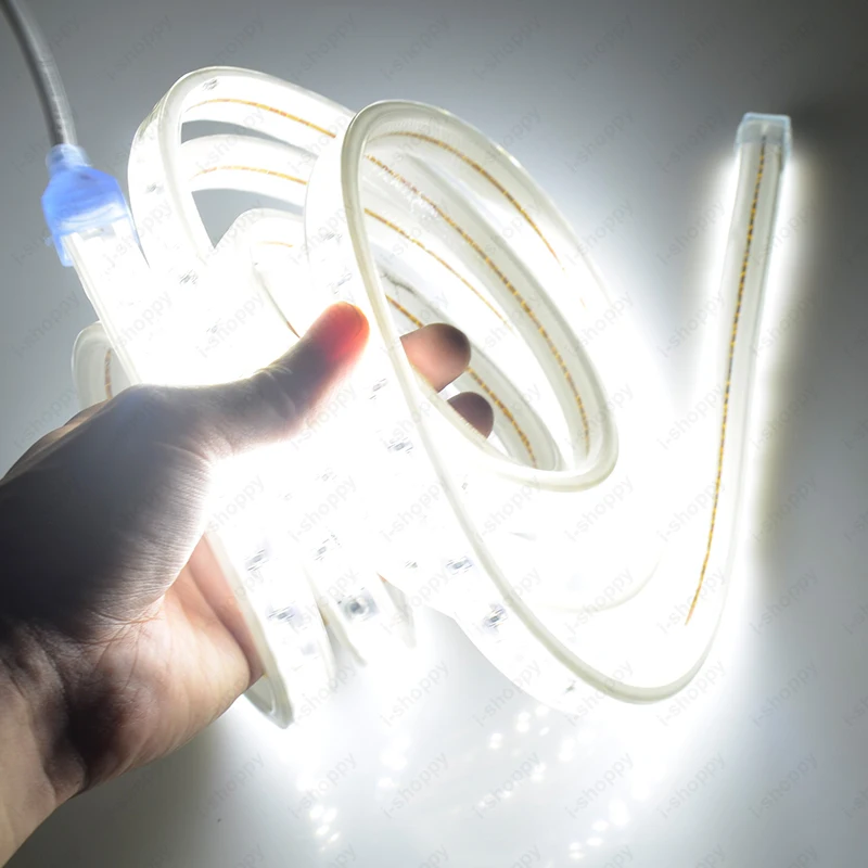 63 meters Super-Bright LED Flexible Light Strip LEDs Waterproof Soft Lamp Plug 0 5 10m cob led strip lights 24v 320leds m super bright flexible tape lamp nine single colors cob stip light for room lighting