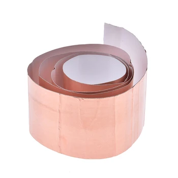 

1-side Conductive Adhesive EMI Shielding Copper Foil Tape Great For Slug Repellent EMI Shielding Stained Glass 50mm X 1m