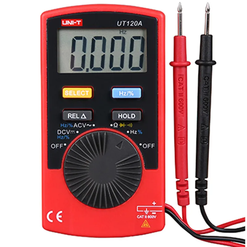 

UNI-T Multimeter UT120A UT120B UT120C digital multimeter auto range LCD AC/DC current voltage pocket multimeter mini