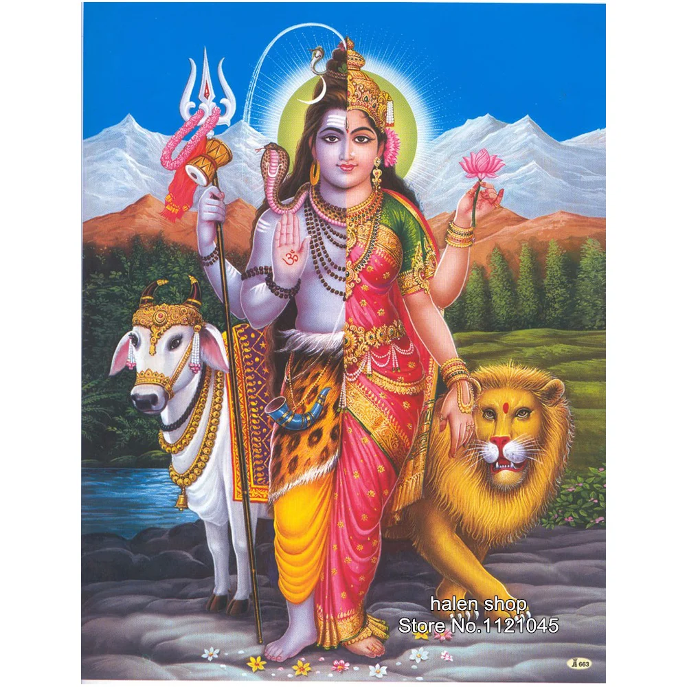 

Lord Shiva 5D Diamond Embroidery Religion Diy Diamond Painting Cross Stitch Square Mosaic Pictures Wall Decoration DF559