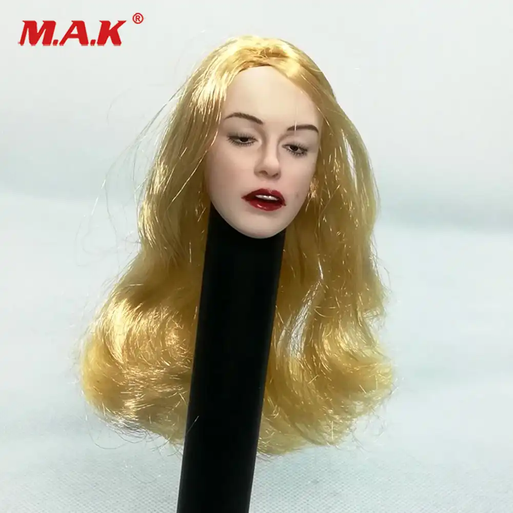 1 6 Pale Golden Hair Marilyn Monroe Carving Head Sculpt Open Mouth