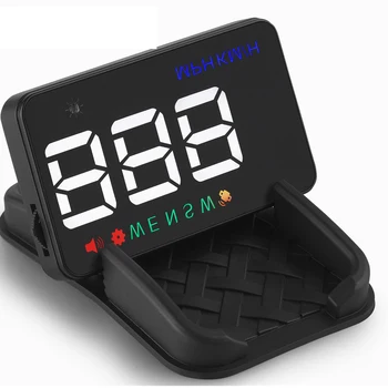 

kebidumei Car HUD GPS Head Up Display OBD2 3.5 inch Windshield Projector Overspeed Warning Car Detector A5 Auto Navigation