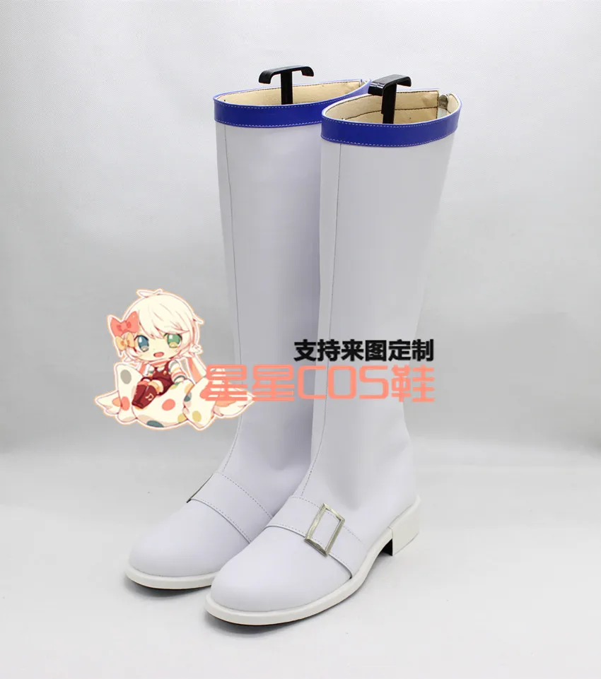 

Sliver Soul Gintoki Sakata White Adult Halloween Cosplay Shoes Boots X002