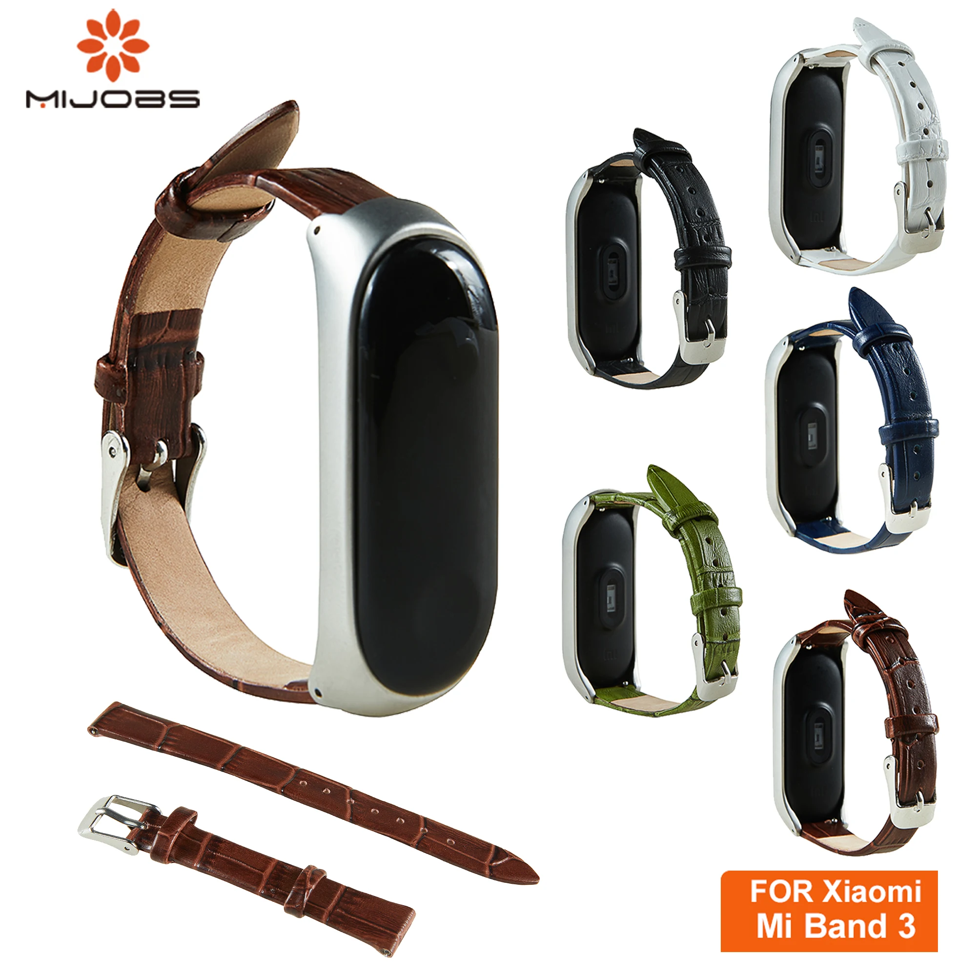 Новый кожаный ремешок на запястье для mi Band 3 Смарт часы браслет Xiaomi аксессуары