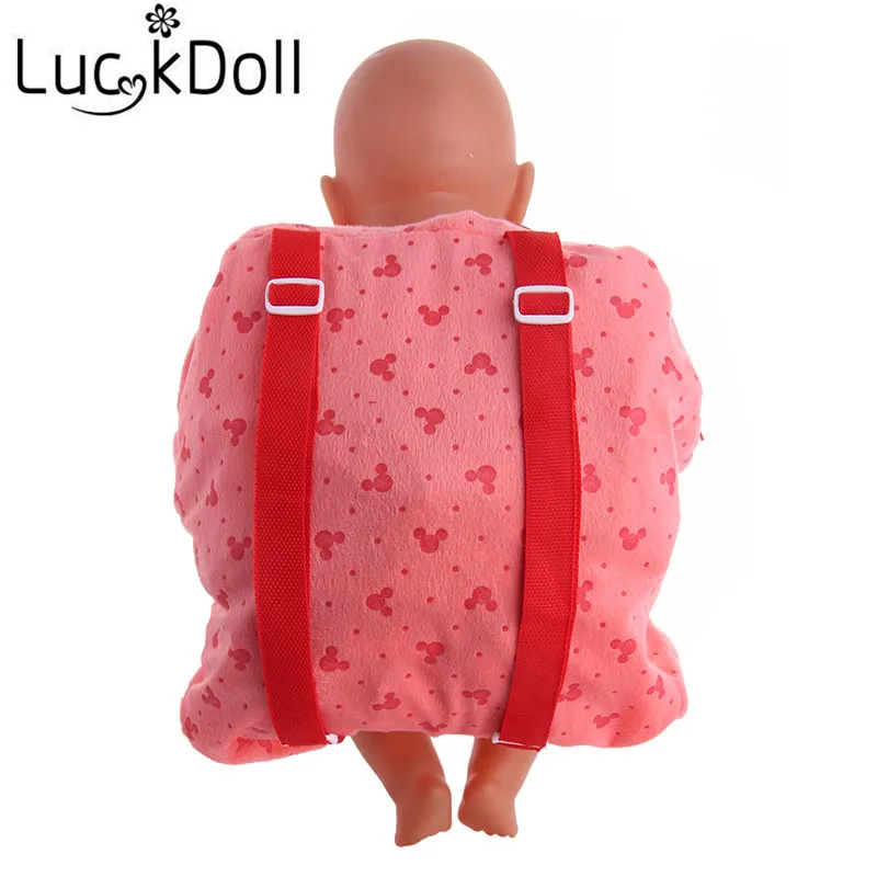 Luckdoll различные жестяные рюкзак с рисунками аксессуары подходят 43 см zafp куклы, детские любимые куклы аксессуары