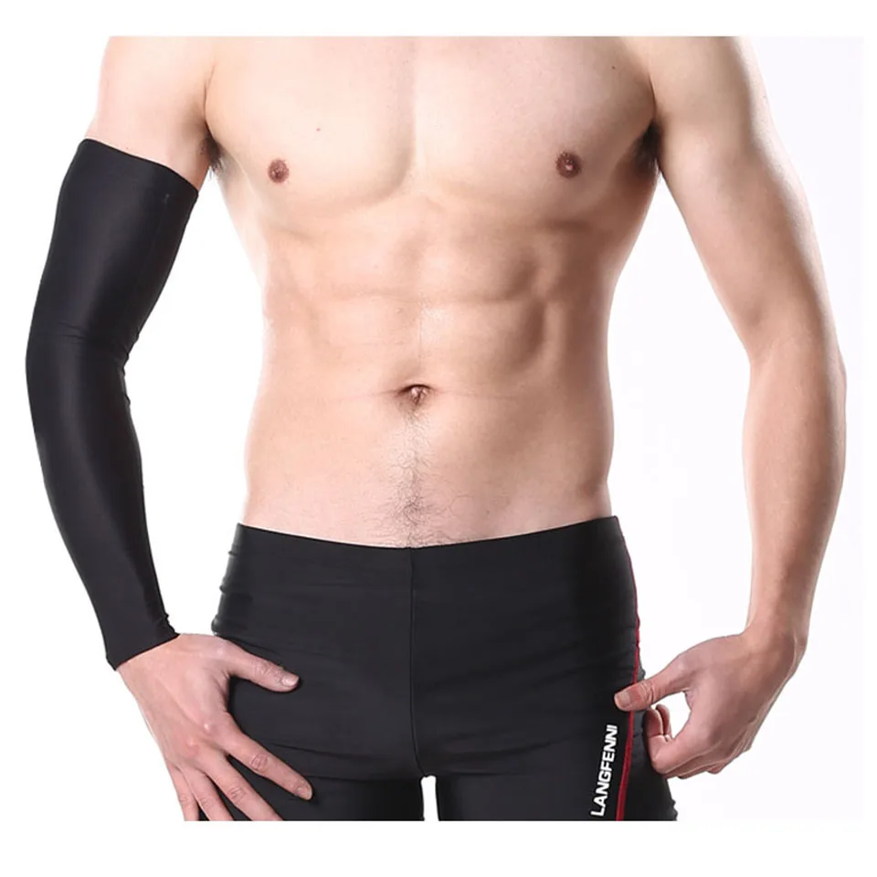 1 PCS كرة السلة الذراع كم Armguards سريعة الجافة الأشعة فوق البنفسجية Protectin تشغيل دعامة كوع مدفئات للذراع اللياقة البدنية الكوع سادة الدراجات