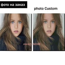 Фотографии на заказ 5D DIY алмазная живопись для ребенка, прополка и родители фото Полный Круглый Алмазная вышивка набор Современная Декорация