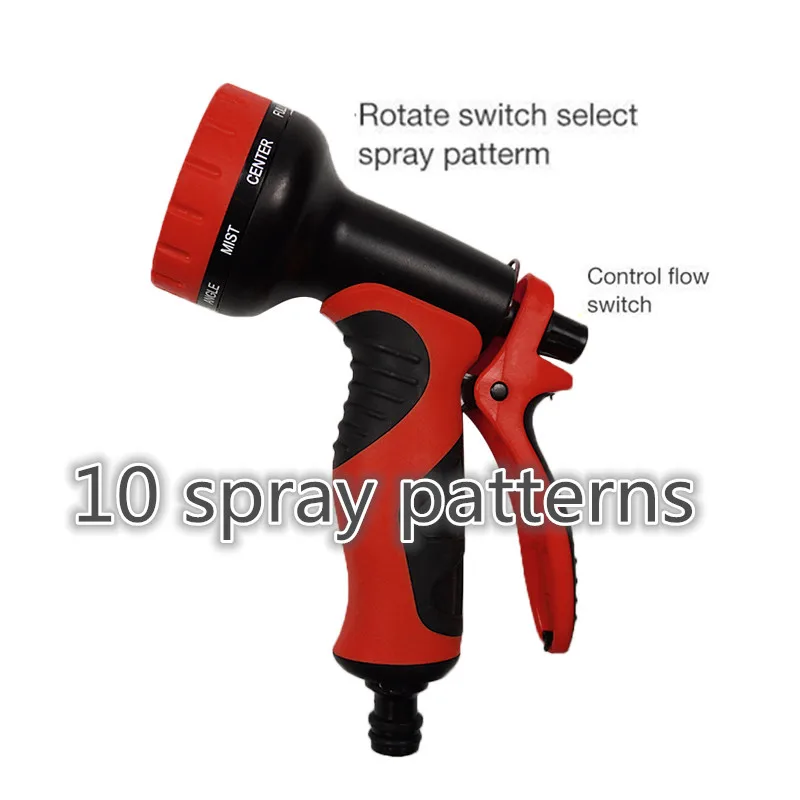 Free Shipping [2019 Upgraded]25 ft-100ft Expandable Garden Hose, 10-Pattern Spray Nozzle Included
