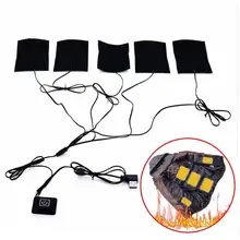 

Warm Paste Pads USB Charged Waterproof Carbon Fiber Heating Pad Safe Portable Heating Warmer Pad for Vest Jacket Cloth Supplies