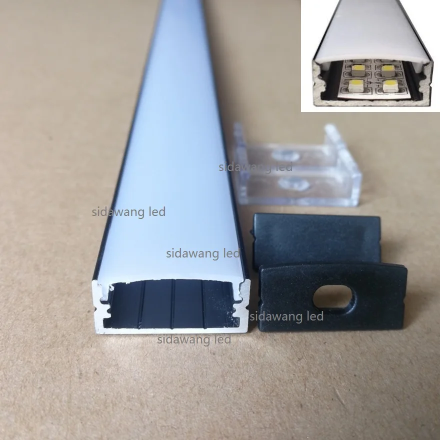5pcs/lot 40inch 1m led aluminium profile for 20mm PCB board corner channel SDW2410 | Освещение
