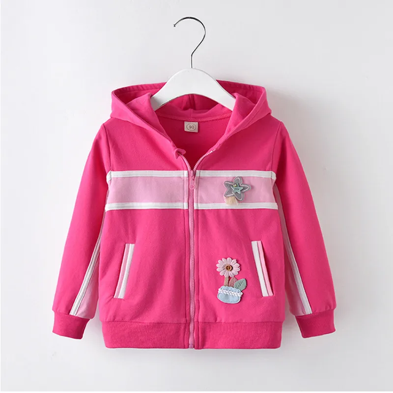 Girls spring autumn hoodies children fashion sports leisure sweatshirts for...