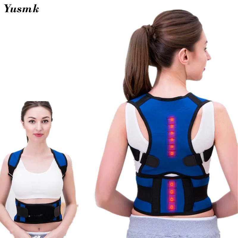 

Magnetic Posture Corrector Orthopedia Tourmaline Back Straighte Belt Waist Shoulder Brace Support Corset for Child and Adult
