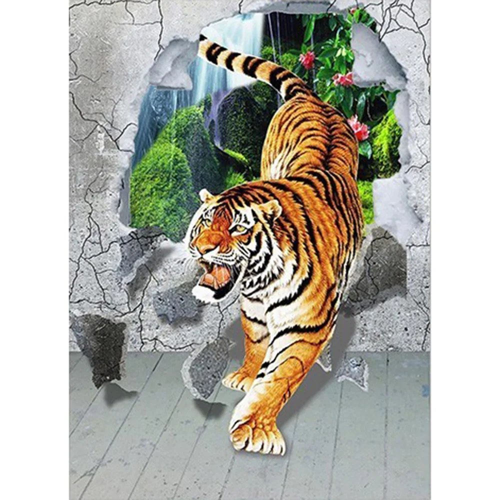 оскал тигра 3д. тигр 3d. тигр фото. Tiger 3. бенгальский тигр.