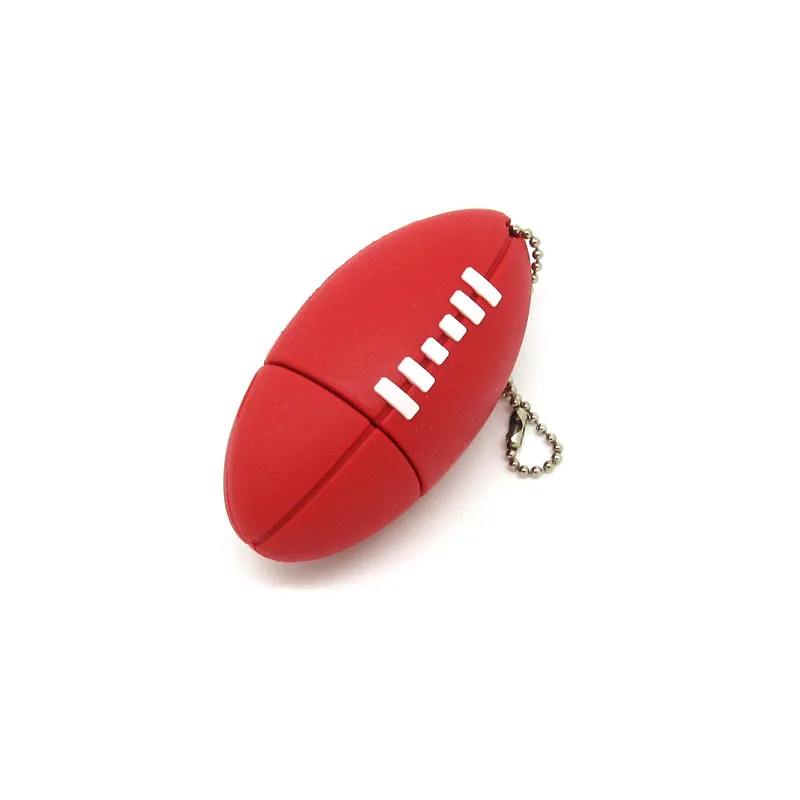 

Red soft football model pen drive personalizado sports ball usb flash drive U disk memoria Stick fashion gift pendrive 4GB -32GB