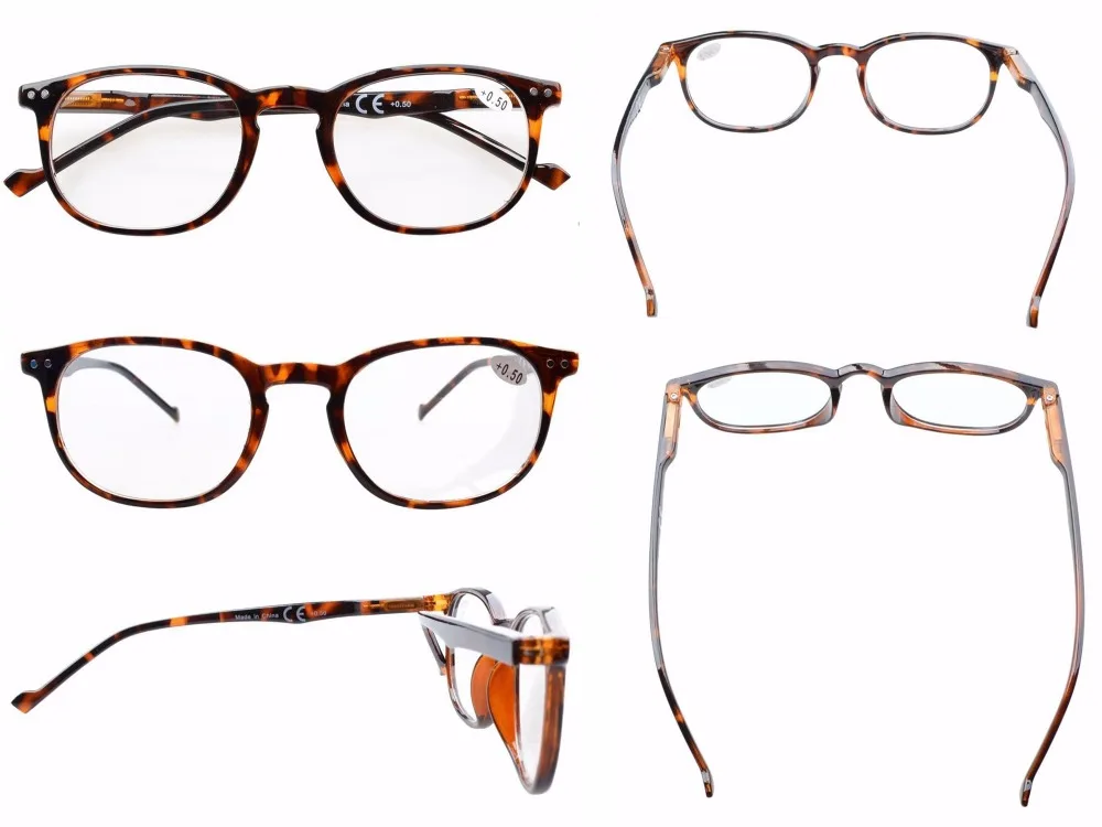 R065 Eyekepper 5-Pack пружинные петли 80 очки для чтения включает в себя солнечные считыватели+ 0,50-+ 4,00
