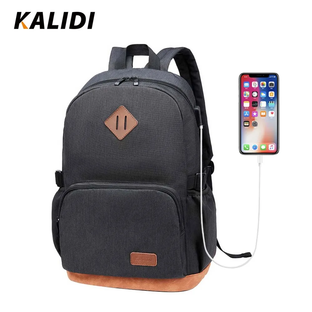 KALIDI Non Woven Fabric Men Backpack Large Capacity Backpack School