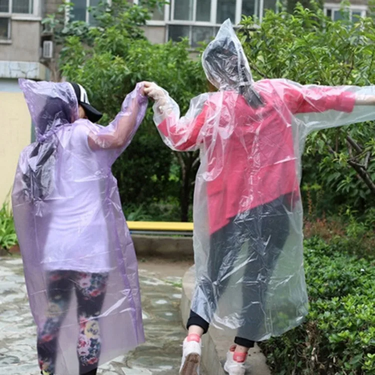 10 X Emergency Rain Ponchos Waterproof Coat Disposable Festivals Camping....