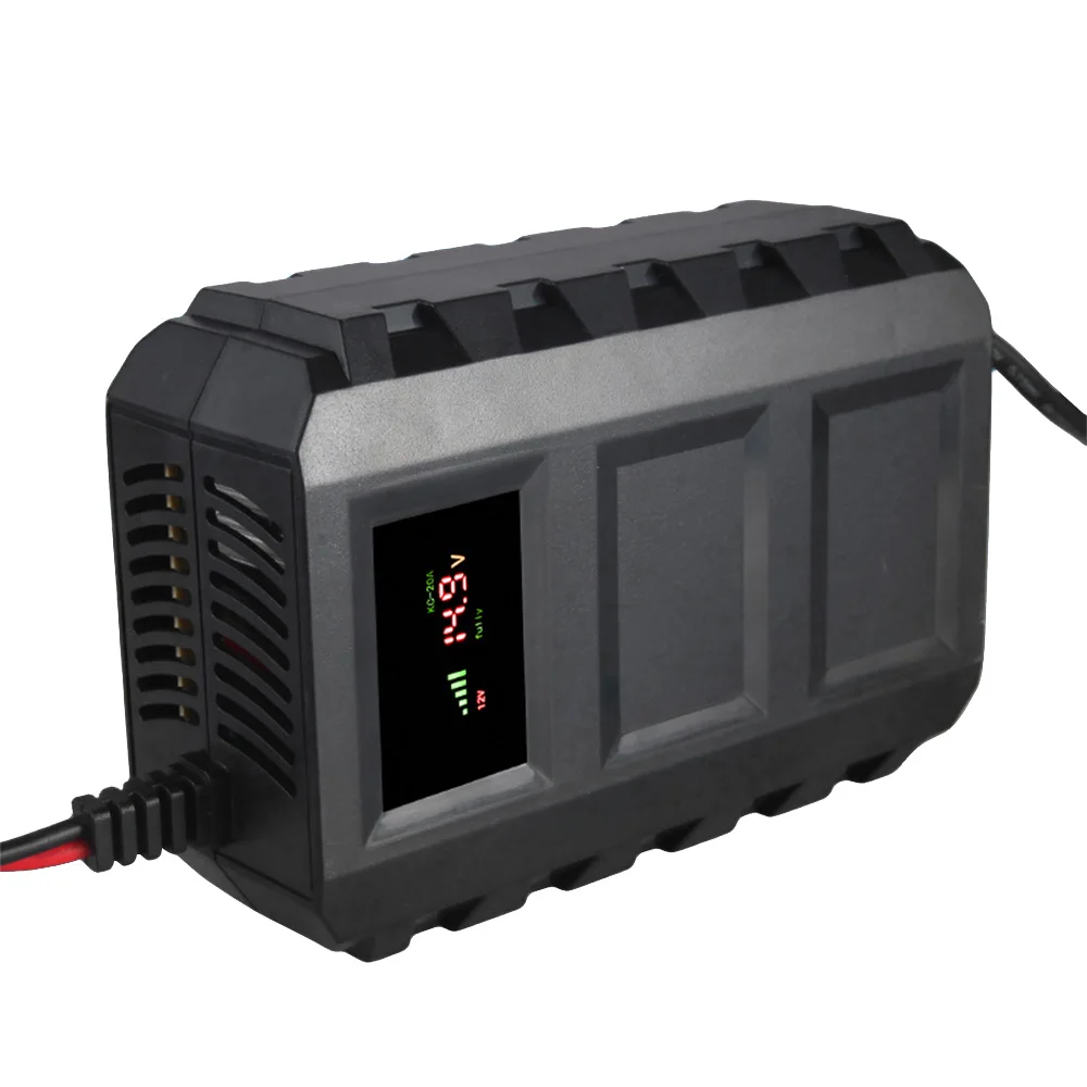 12V 20A светодиодный Дисплей автомобиля Батарея Зарядное устройство 110 240V