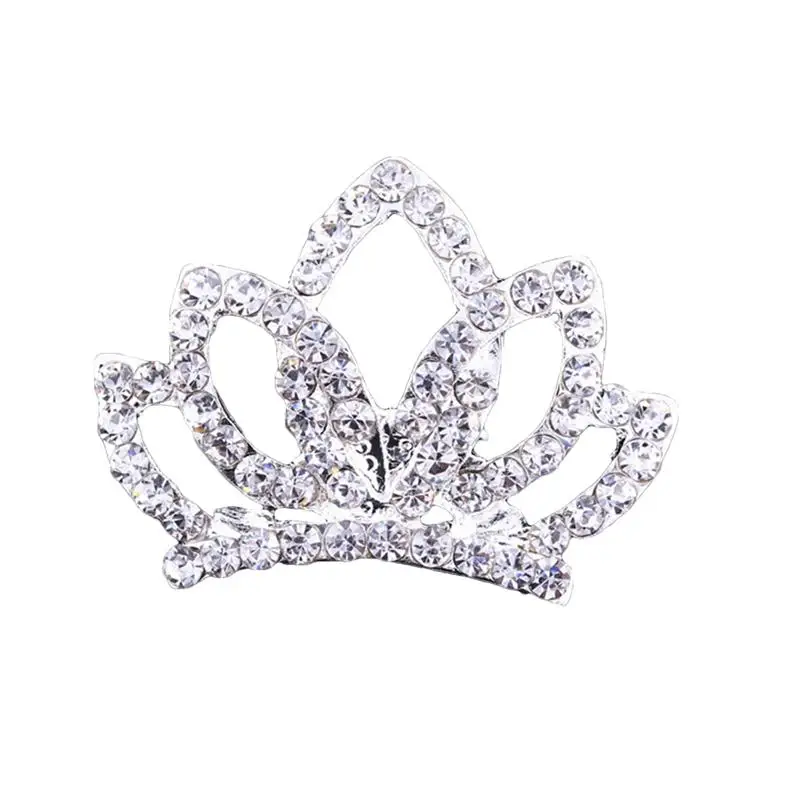 

Children Headdress Princess Crown Comb Rhinestone Hair Clip Princess Crown with Comb Pin