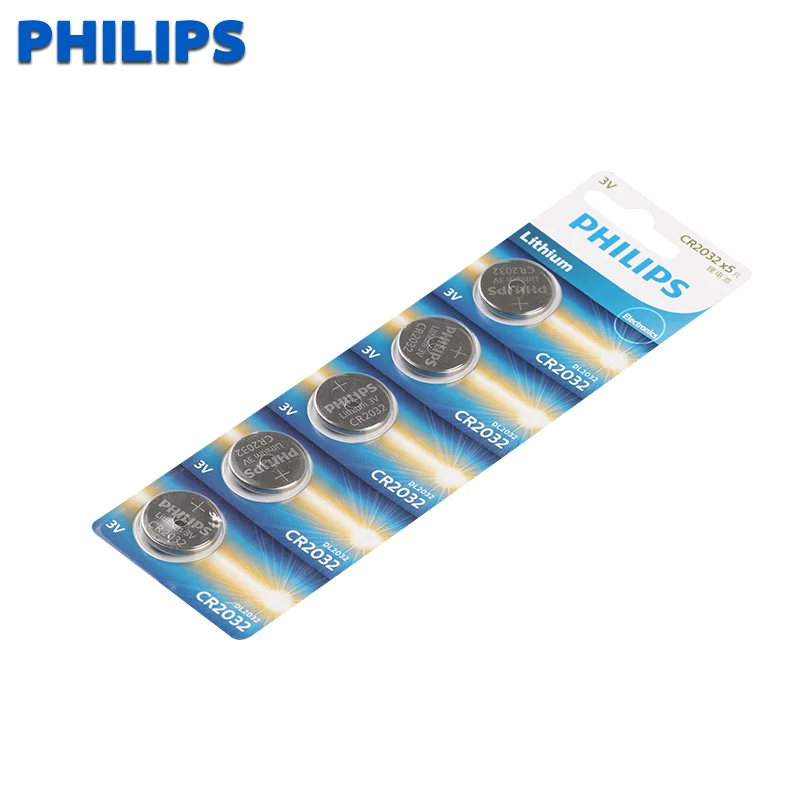 10 шт. батарейки philips CR2032 BR2032 DL2032 ECR2032 литиевая батарея 3 в CR 2032 для часов, электронные игрушки, пульт дистанционного управления