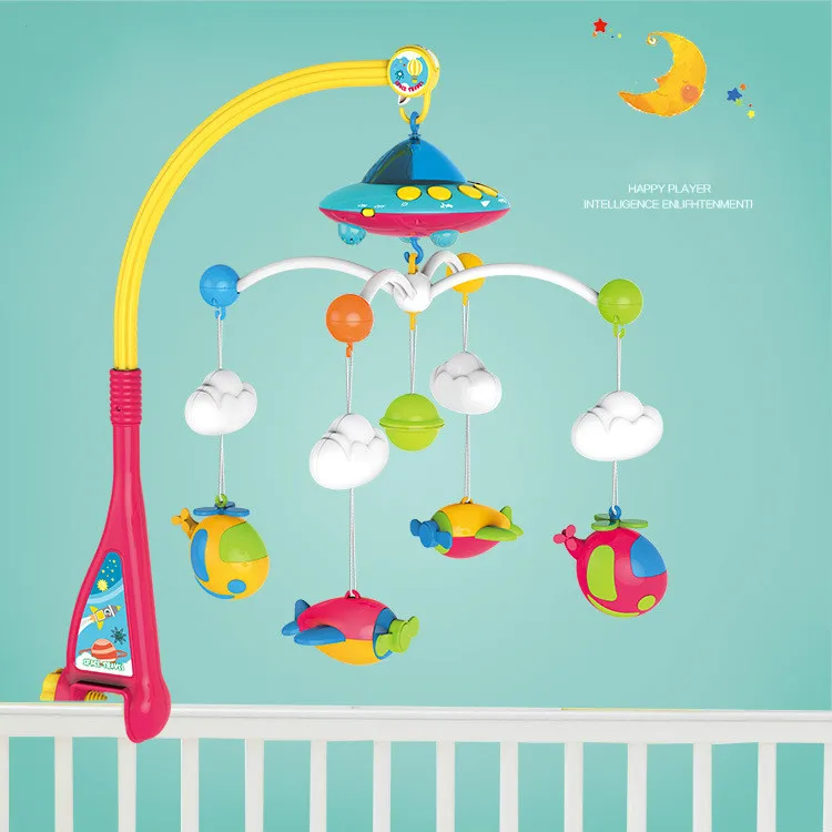Baby Rattles Baby bed bell 0 1 year old born 0 12months rotating music