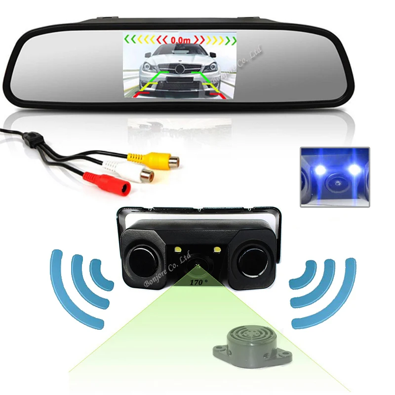 3 in1 Video font b Parking b font Assistance 2 font b Sensors b font Backup