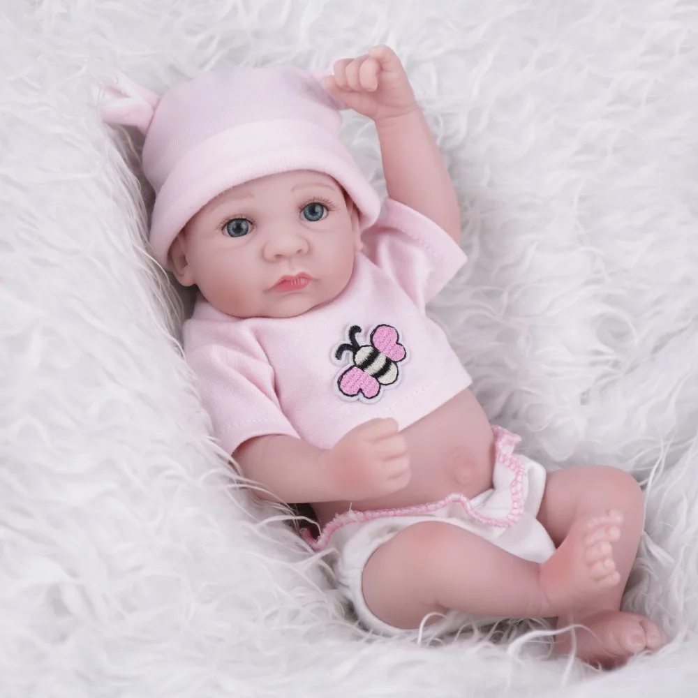 Kaydora 10 дюйм(ов) полный силиконовые Кукла реборн Новый Bebe родился прекрасные куклы