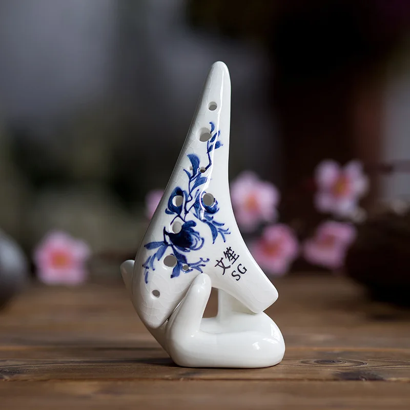  12 hole ocarina wholesale high G crack hand-painted process many kinds of pattern can choose all th - 32993392741