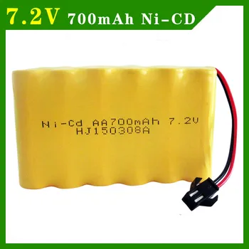 

7.2v AA battery 700mah ni-cd batteries pack ni cd rechargeable for RC boat model car electric toys tank