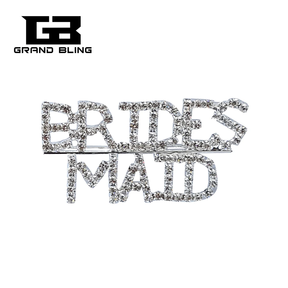 

BlingBling Bride Wedding Theme Gift "BRIDES MAID" Brooch Pin Jewelry