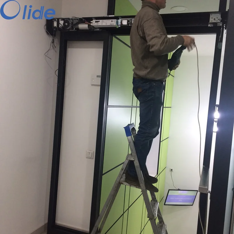 Automatic Pocket Sliding Door Opener With Aluminum Rail And Cover