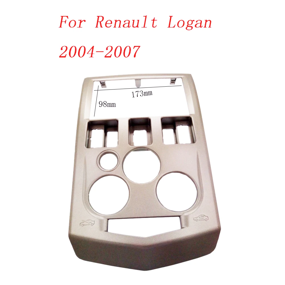 2Din фасция подходит для Renault Logan Dacia Logan 2004-2007 подходит для Renault dvd-плеера панель пластина фасции рамка в тире монтажный комплект