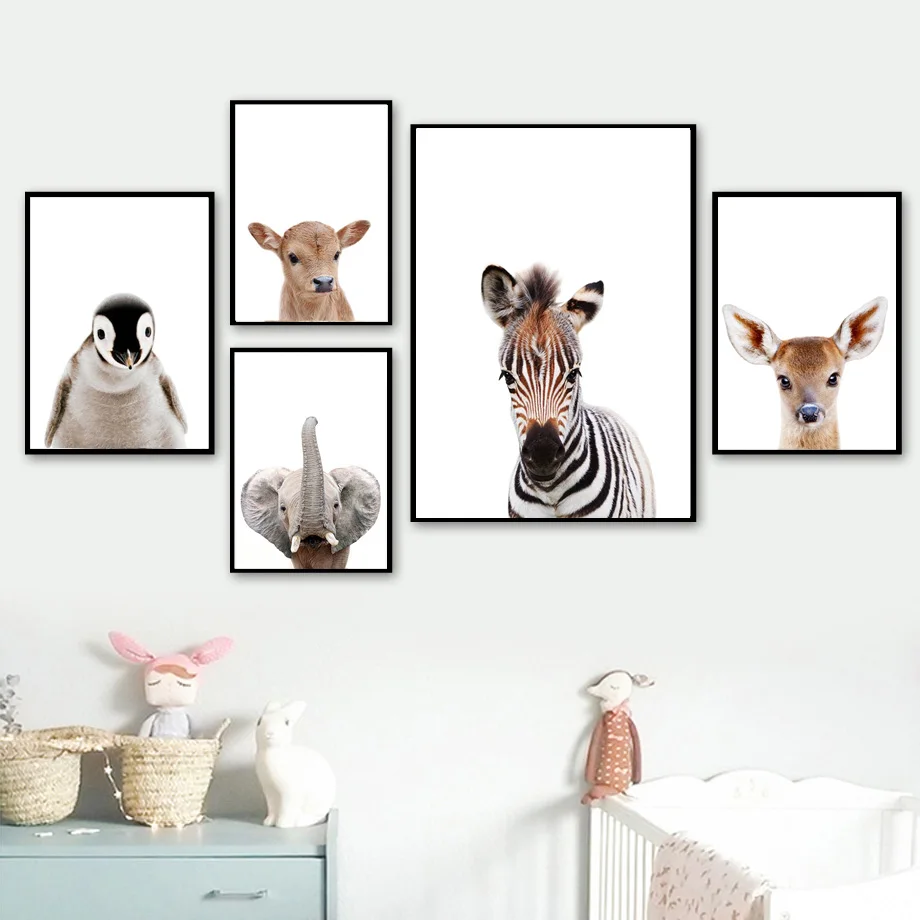 Nordic-Posters-And-Prints-Elephant-Zebra-Giraffe-Panda-Koala-Animals-Wall-Art-Canvas-Painting-Wall-Pictures (3)