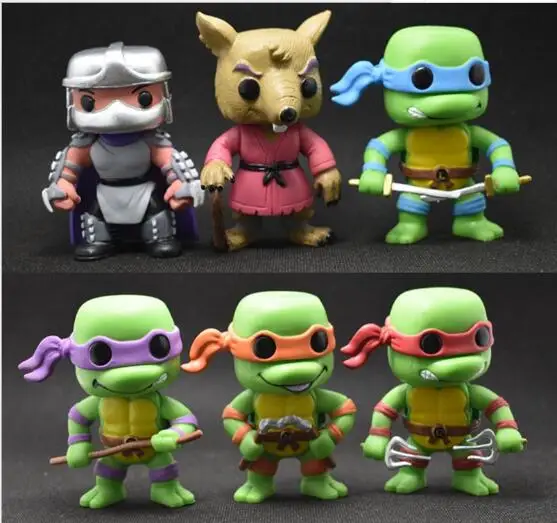 

Children's gift 6 pieces/set Turtles toy the joints can mover freely Ninja doll