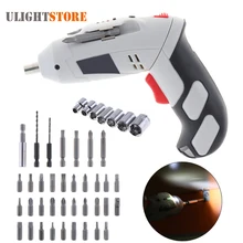 Mini 220V / 110V Torque Electric Screwdriver Set Battery Rechargeable Cordless Screw Driver Drill Bits Household DIY Power Tools