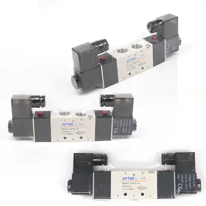 Válvula de Solenoide 4M310-08 5 puertos 2 posición doble aire neumático AC 220 V 1PC