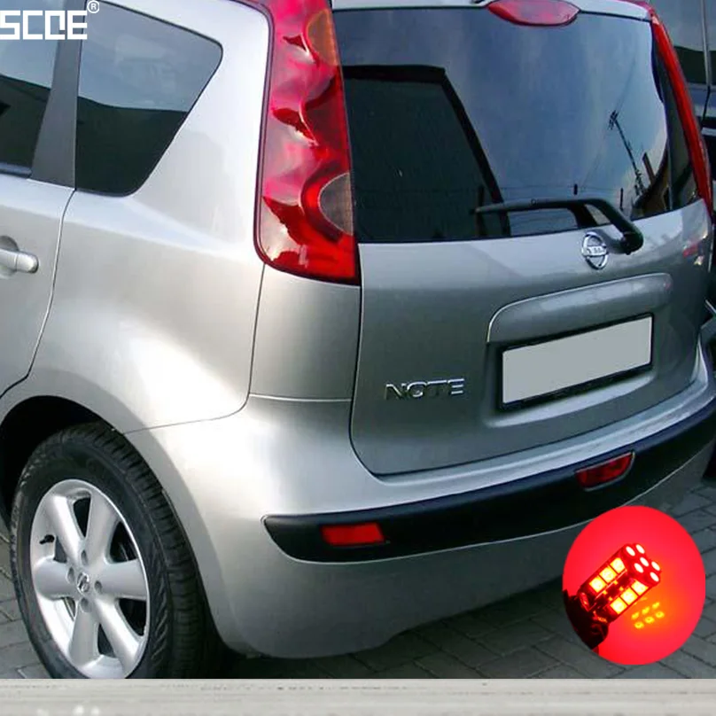 

For Nissan Note (E11) Micra C+C (K12) SCOE 2015 New 2X 30SMD LED Brake Stop Light Rear Parking Light Source Car Styling