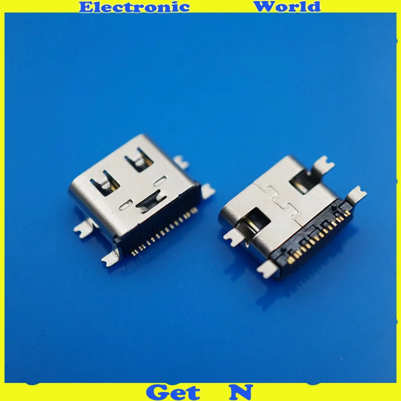 30 шт./лот 16 pin SMT USB 3 1 Type c гнездо разъема|socket connector|usb female connectorusb 3.1 connector |