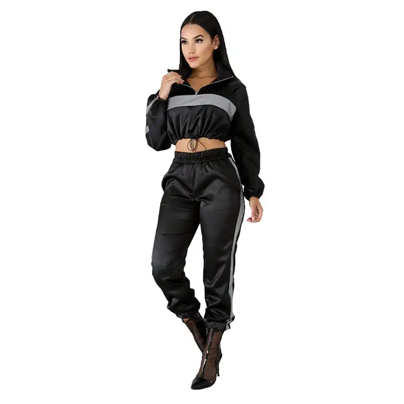 High Waisted Skinny Pants Transkuit Jogger Set Women 2 Piece Outfits Sweatsuit Set Off Shoulder Long Sleeve Crop Top