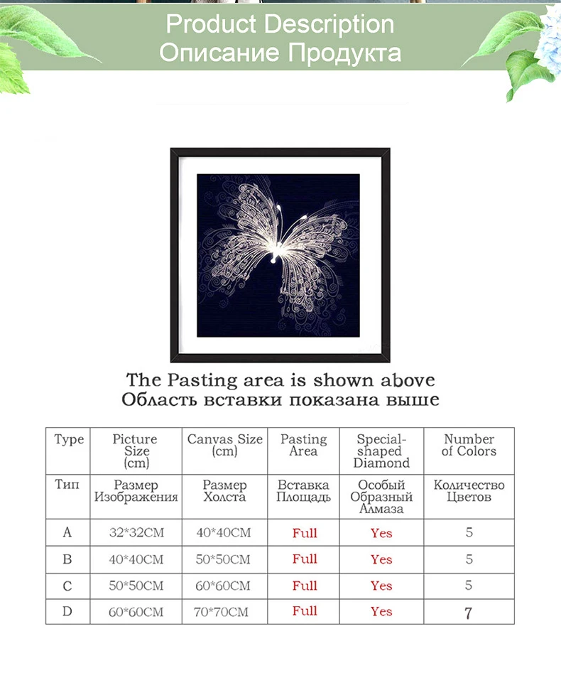 Meian, "Белая бабочка" Сделай сам, алмазная живопись, специальная Алмазная вышивка, полная, вышивка крестом, Алмазная мозаика, картина из бисера, домашний декор