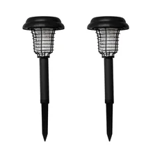 2 шт./компл. металлическая сетчатая крышка от комаров Солнечная лампа от комаров(черный