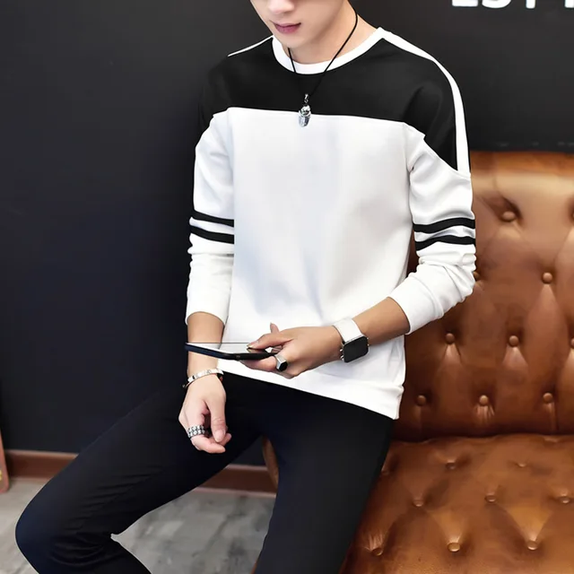 TOPCATCHING Korean Brand Clothing Men's Clothing Thin White Black ...