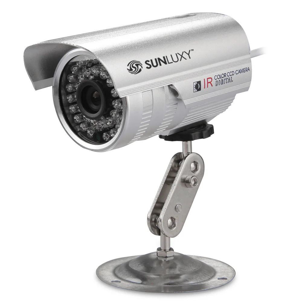 

SUNLUXY Camera Outdoor Indoor Waterproof Security DummyCCTV Surveillance Camera Night Cam With LED light