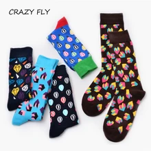 Магазин Crazy Fly, новые классические женские носки с воздушным шаром, повседневные носки Harajuku, дизайнерские брендовые гольфы для катания на коньках, модные